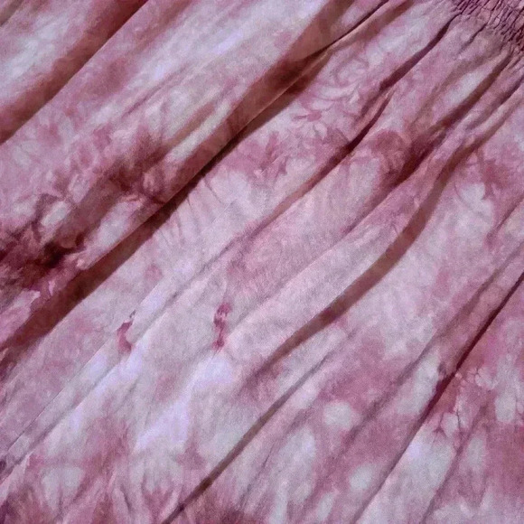 Blush Noir Pink Tye-Dye Maxi Dress Size Medium - Picture 3 of 8
